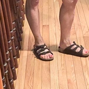 Brown Birkenstock shoes used
